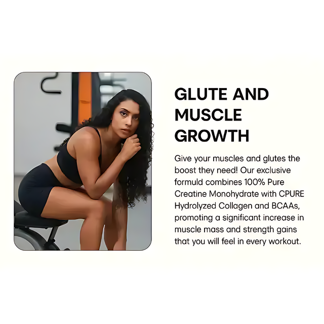 BigBoom 3-in-1 Creatine with collagen and BCAAs for glute and muscle growth - Buy now at MKPBR.COM - Worldwide Shipping