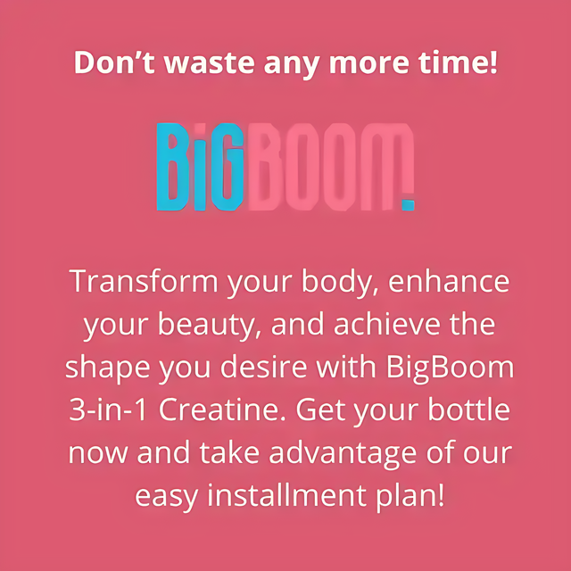 Transform your shape with BigBoom 3-in-1 Creatine for beauty, strength, and wellness - Buy now at MKPBR.COM - Worldwide Shipping